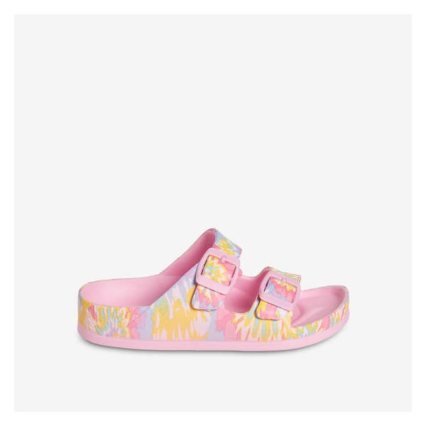 Kid Girls' Double-Strap Sandals - Pink Mix